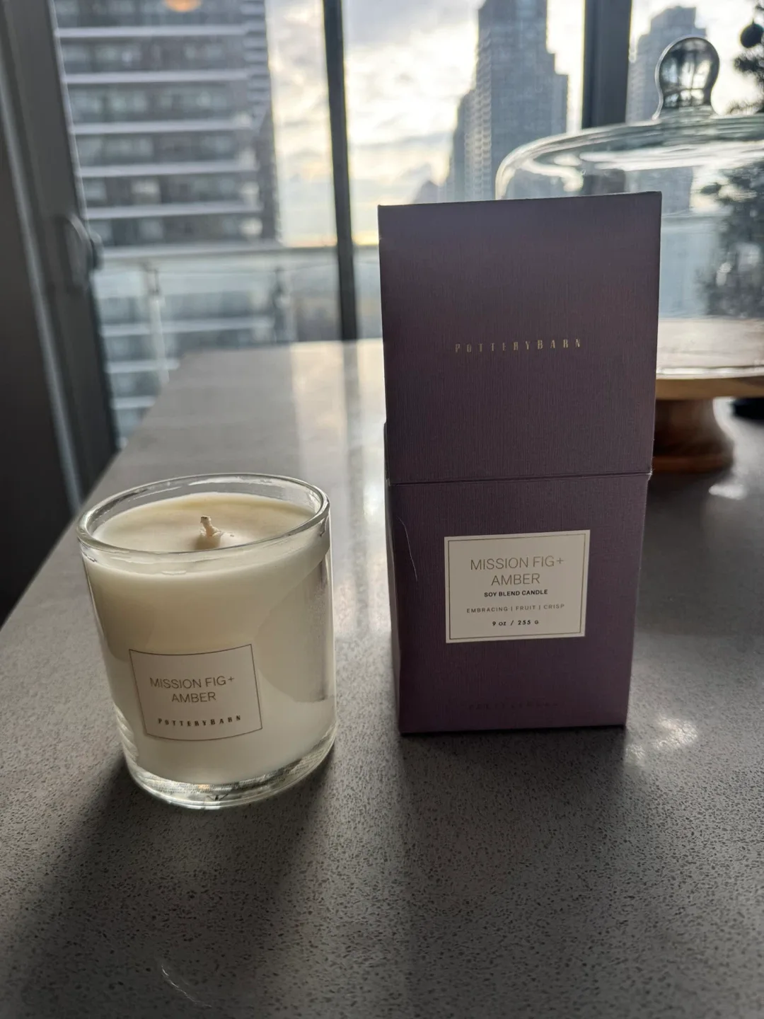 Pottery Barn Mission Fig + Amber Candle (New in Box) image indicator(4)