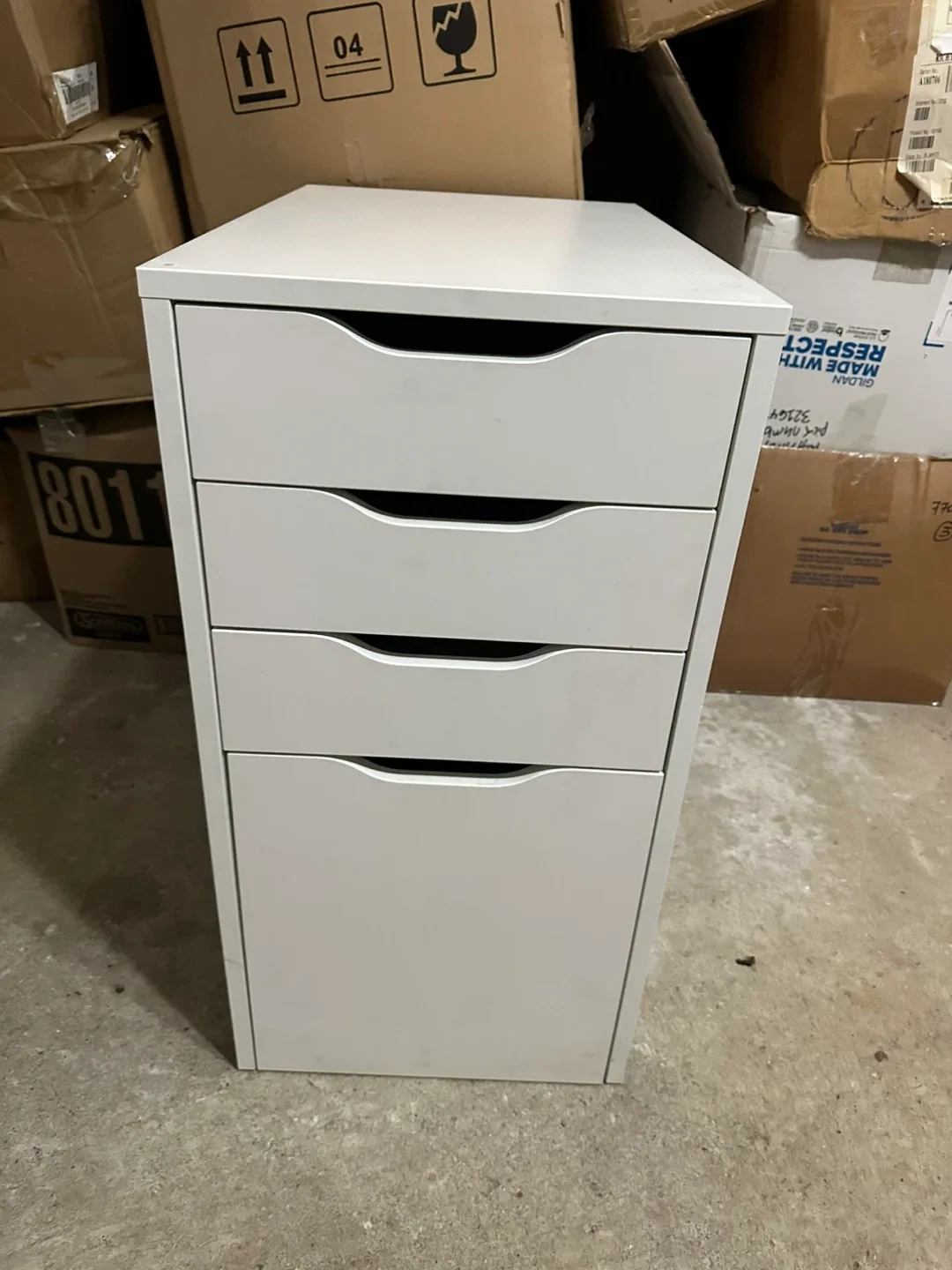 IKEA Alex White Drawer Unit