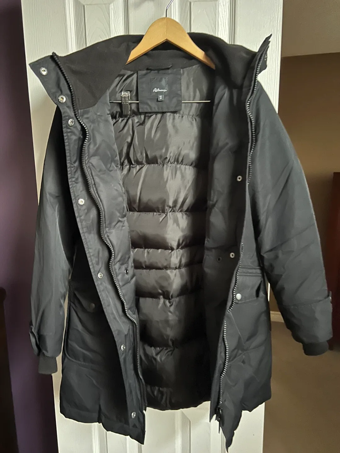 Reitmans Black Winter Coat - Size XS image indicator(3)