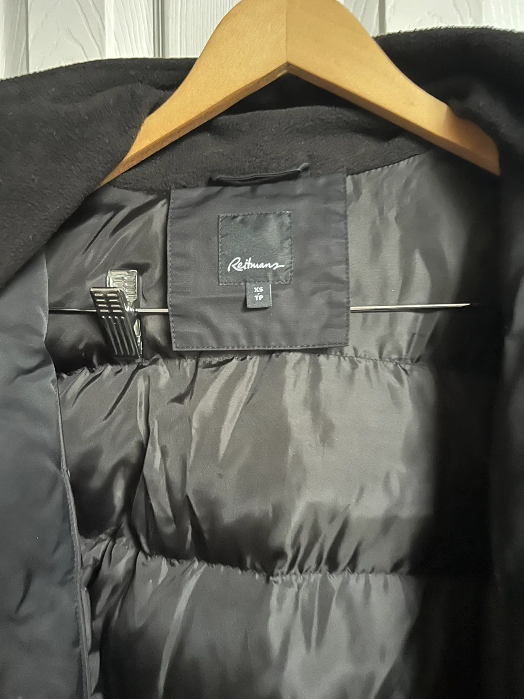 Reitmans Black Winter Coat - Size XS image indicator(4)