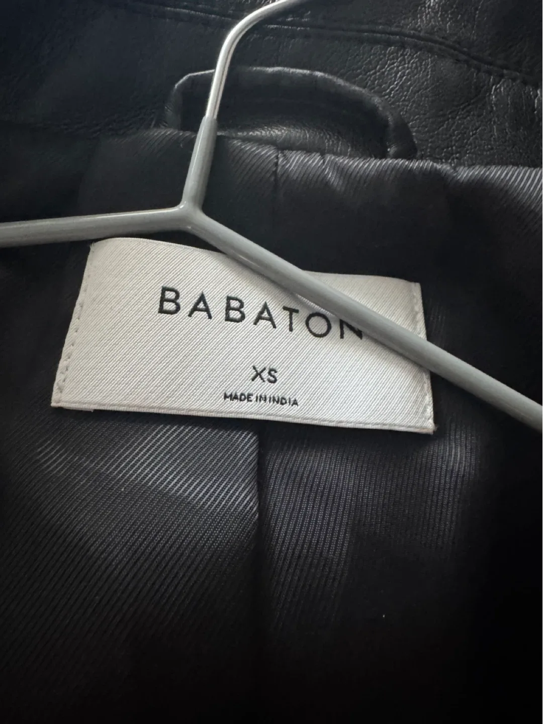 Babaton faux leather blazer size S image indicator(4)