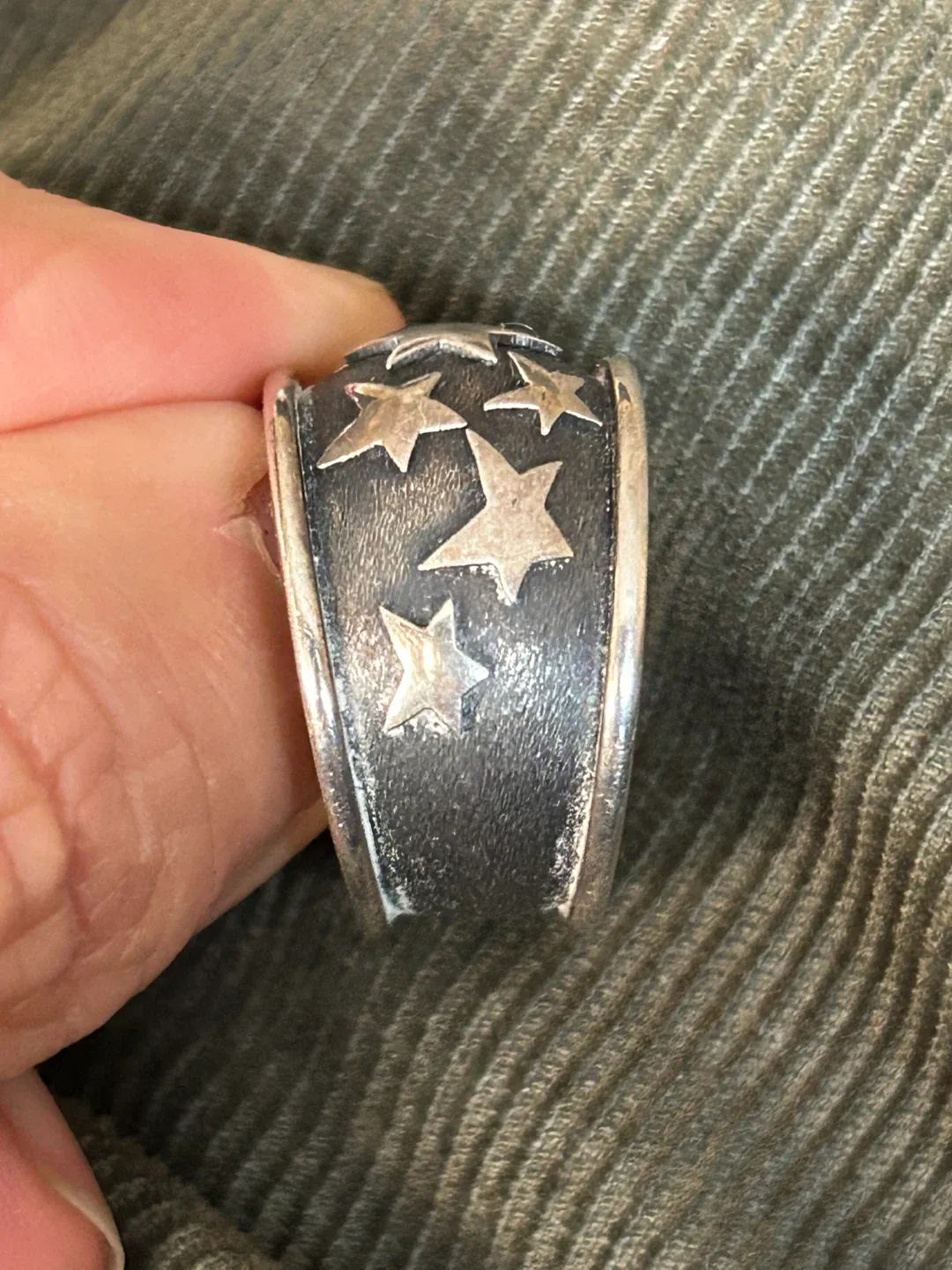 $45 heavy sterling silver ring stars men women jewellery Switch image indicator(4)