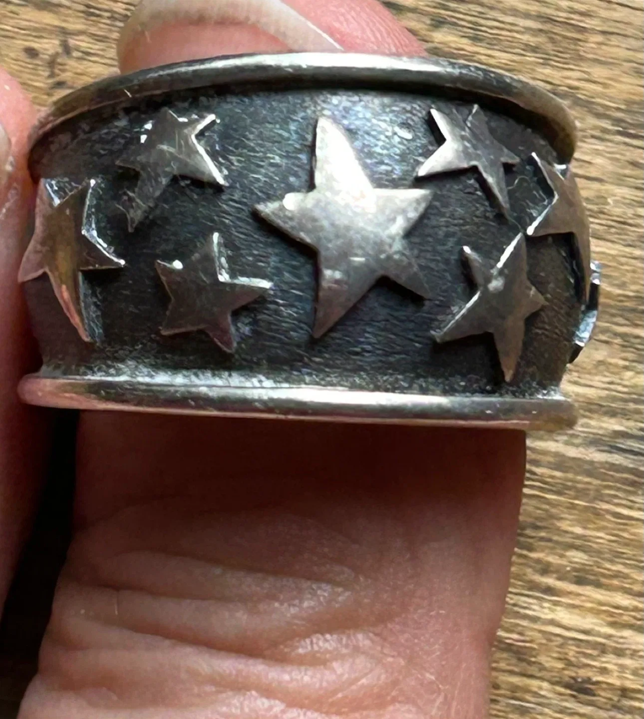 $45 heavy sterling silver ring stars men women jewellery Switch image indicator(6)