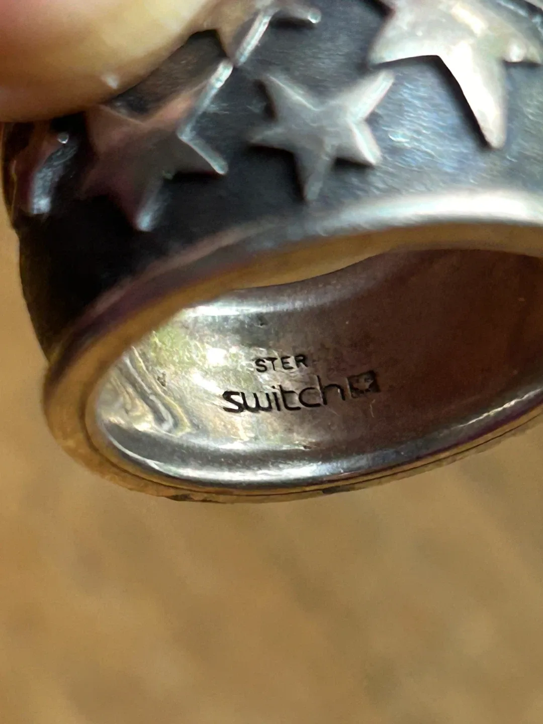 $45 heavy sterling silver ring stars men women jewellery Switch image indicator(7)