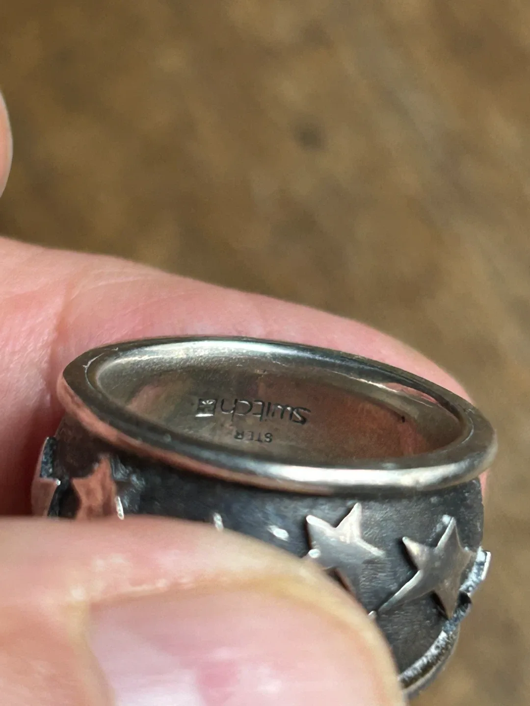 $45 heavy sterling silver ring stars men women jewellery Switch image indicator(8)