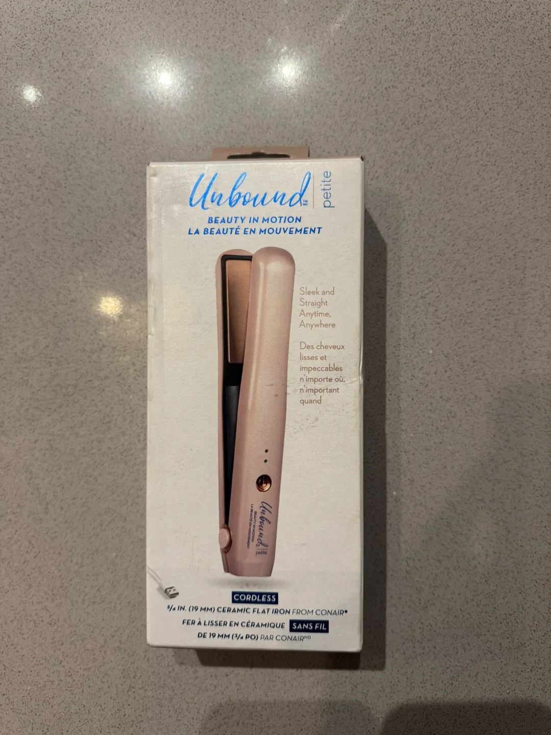 Conair Unbound Petite Cordless Flat Iron - New in Box!