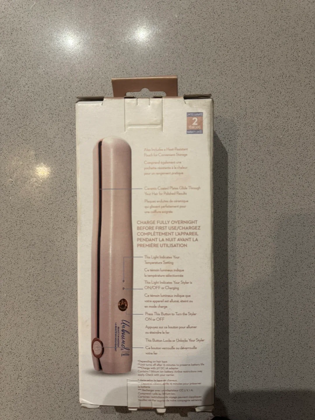 Conair Unbound Petite Cordless Flat Iron - New in Box! image indicator(2)