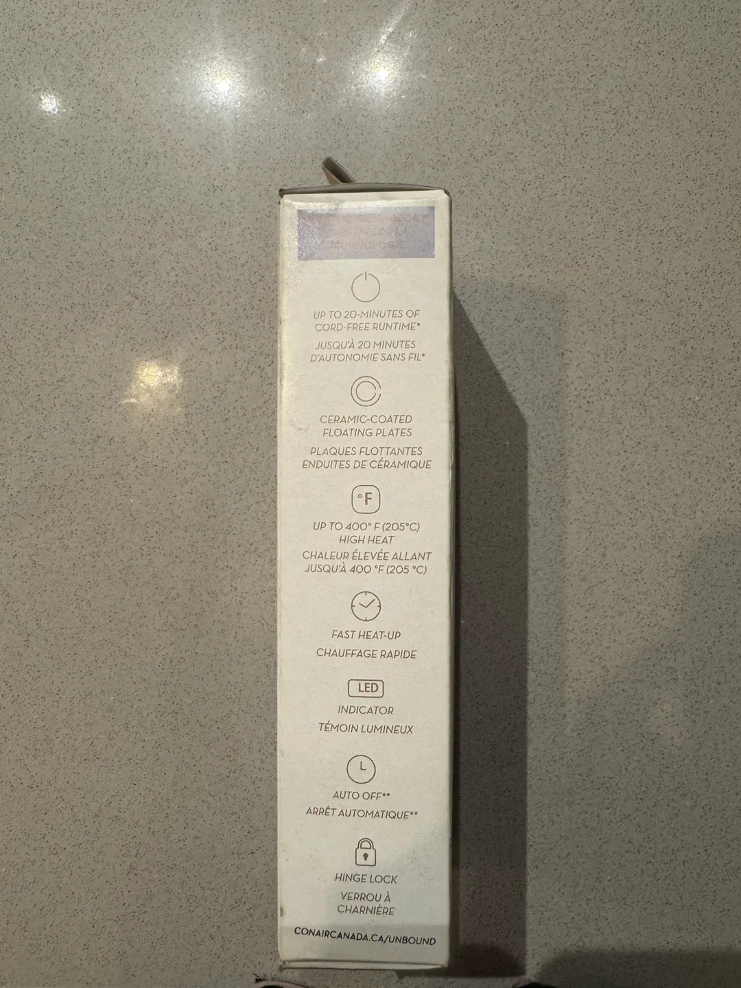 Conair Unbound Petite Cordless Flat Iron - New in Box! image indicator(5)