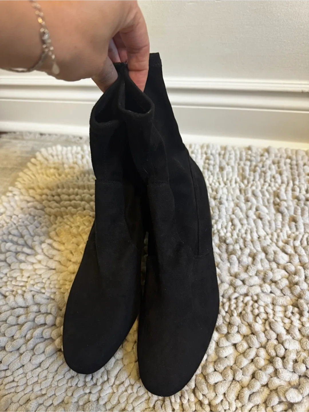 Zara Black Heeled Ankle Boots - Size 40 image indicator(2)