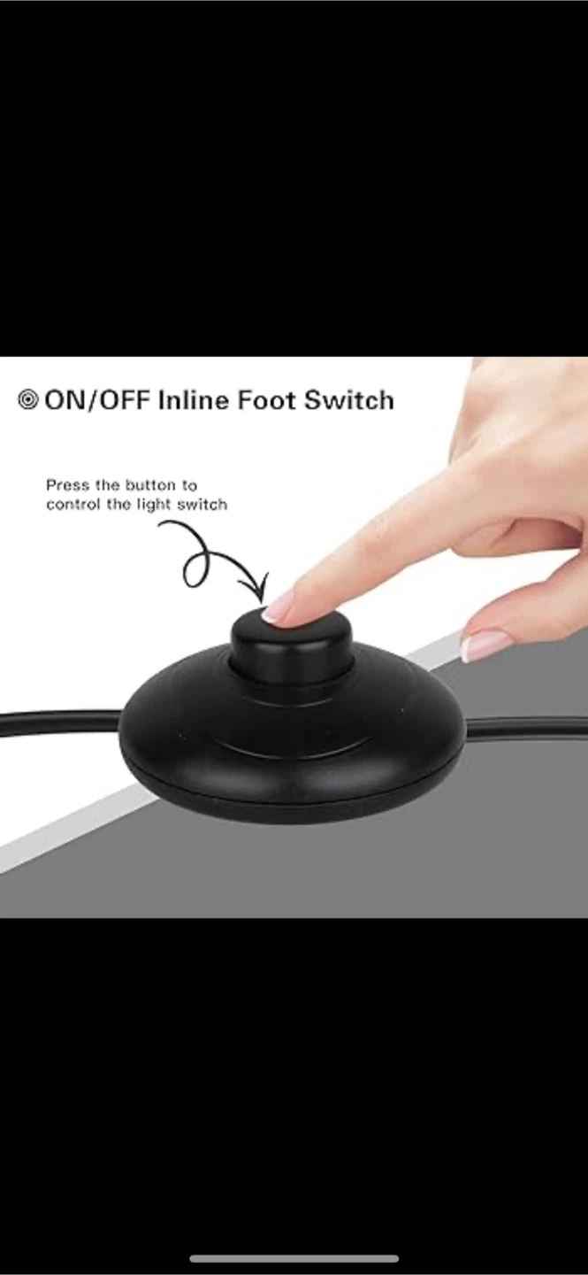 160cm ikea lamp with foot switch - photo 2