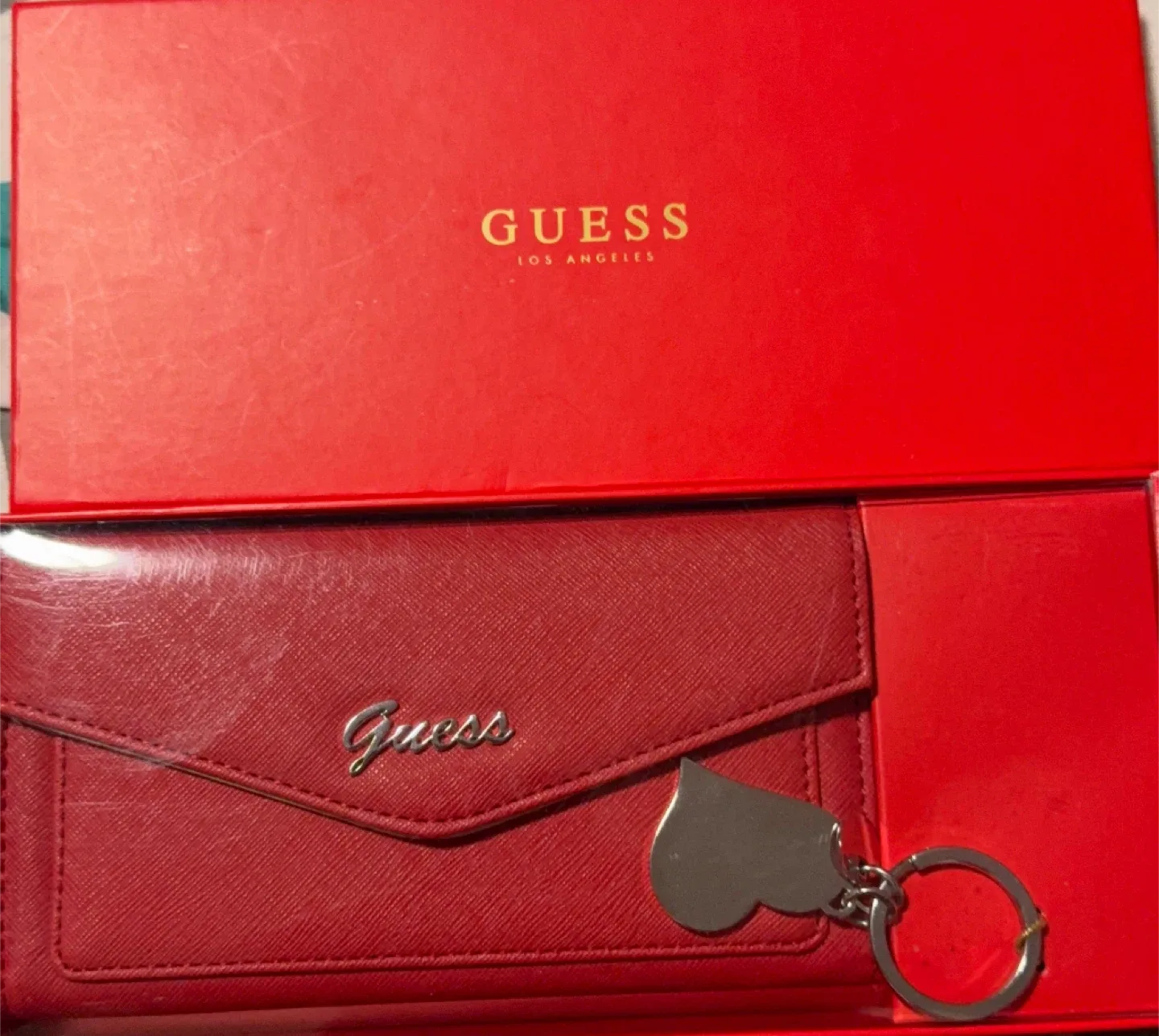 #Cleanout Guess Red Wallet with Box