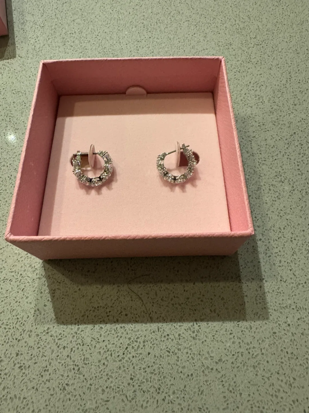 Swarovski Hoop Earrings - Brand New, Never Worn in Box! image indicator(5)