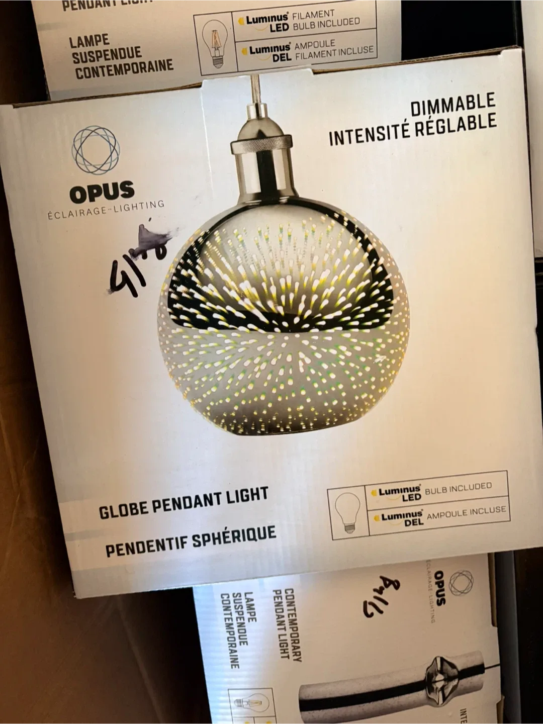 OPUS Globe Pendant Light - Contemporary