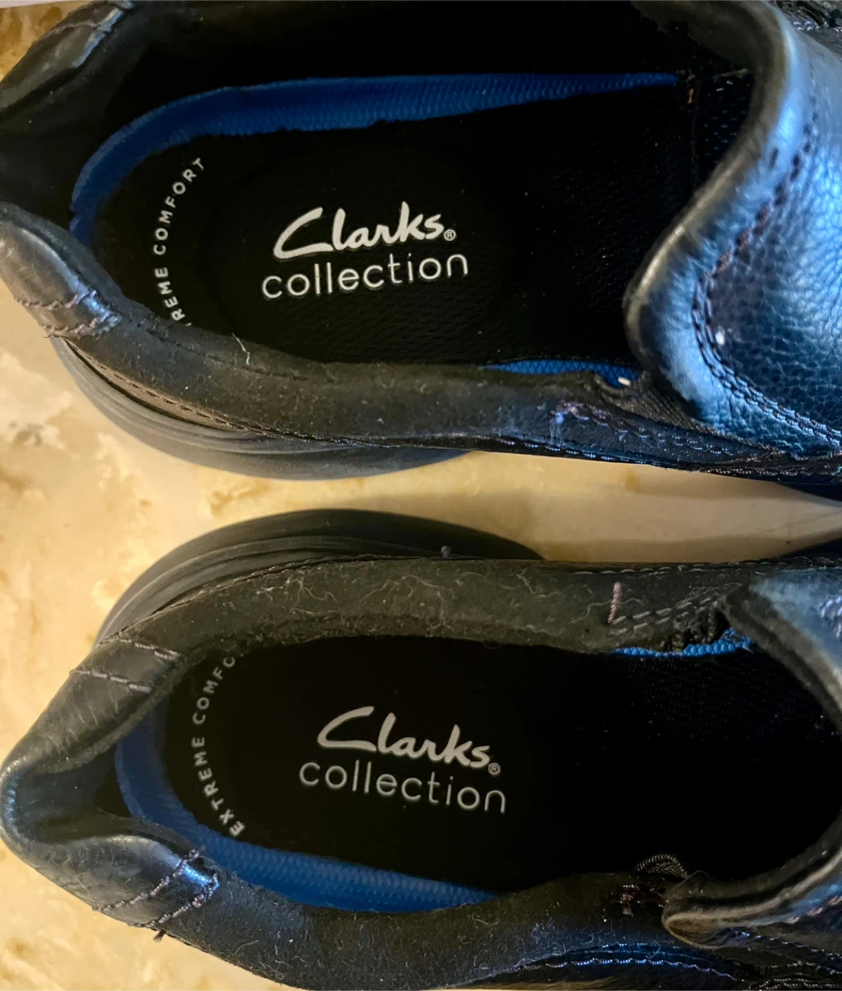 Clarks Collection Black Leather Shoes US 7 - photo 2