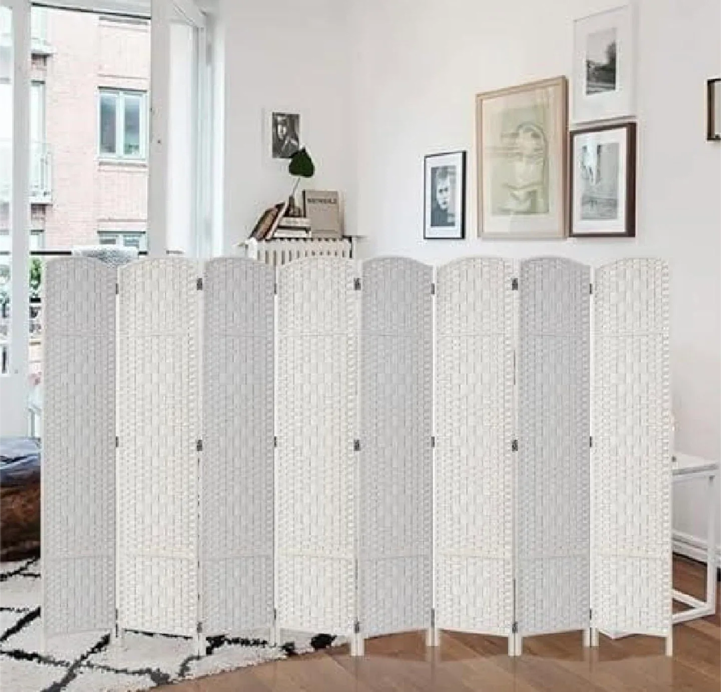 New in Box 6Ft Tall 8-Panels Room Divider image indicator(6)