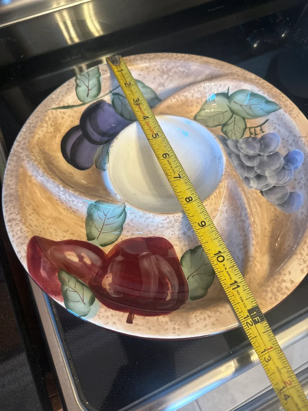 Vintage Fruit Design Serving Dish image indicator(2)