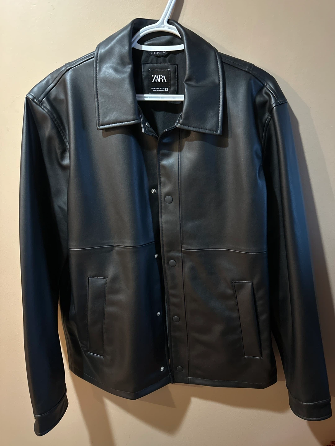 Zara Faux Leather Jacket - Size M