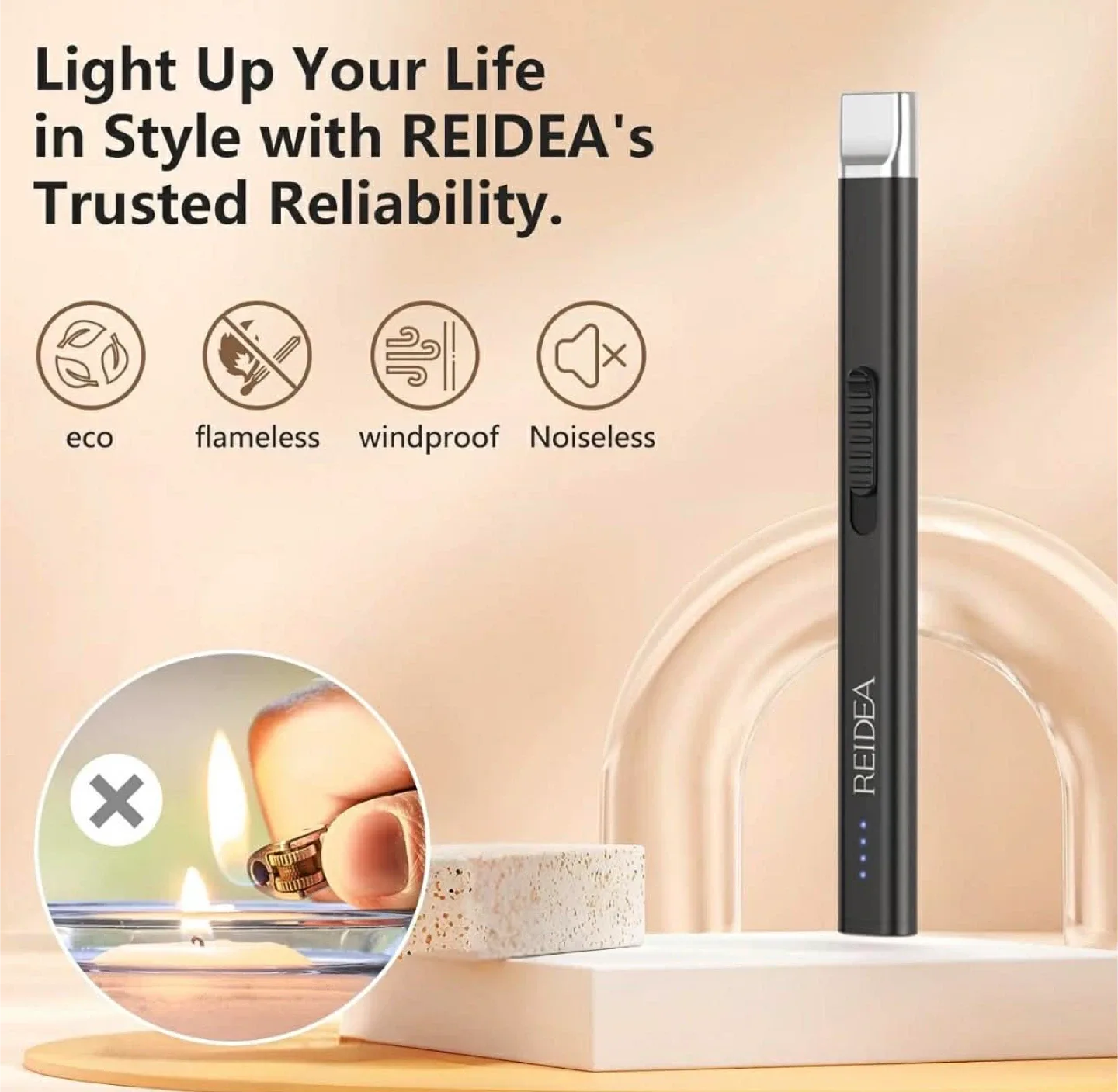 New REIDEA Electric Arc Lighter image indicator(6)