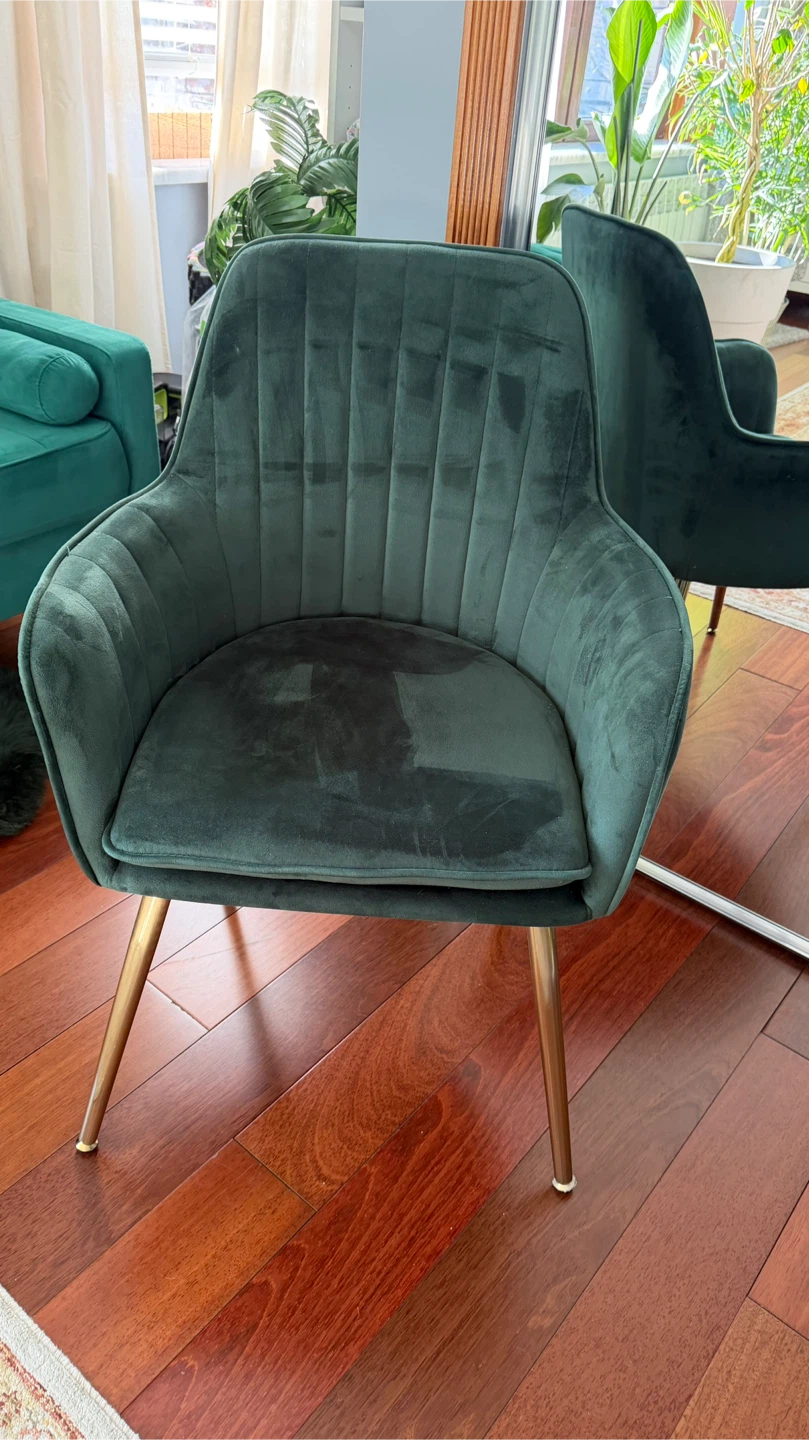 Artechworks Green Velvet Accent Arm Chair - photo 2
