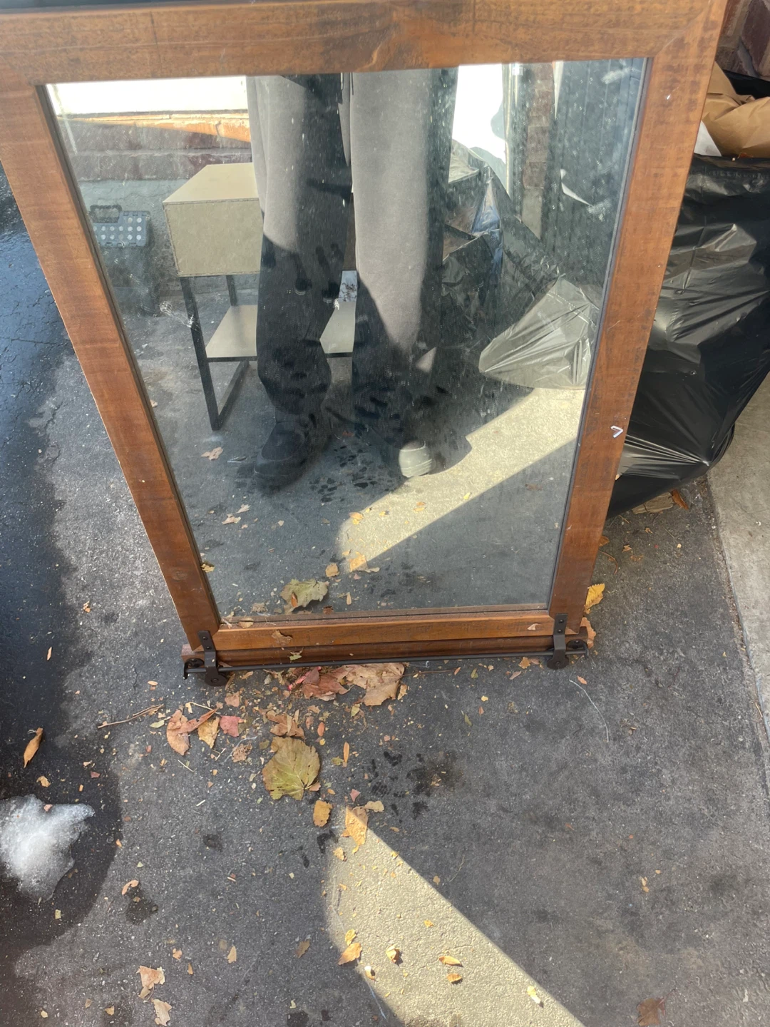 Wooden Framed Mirror - photo 2