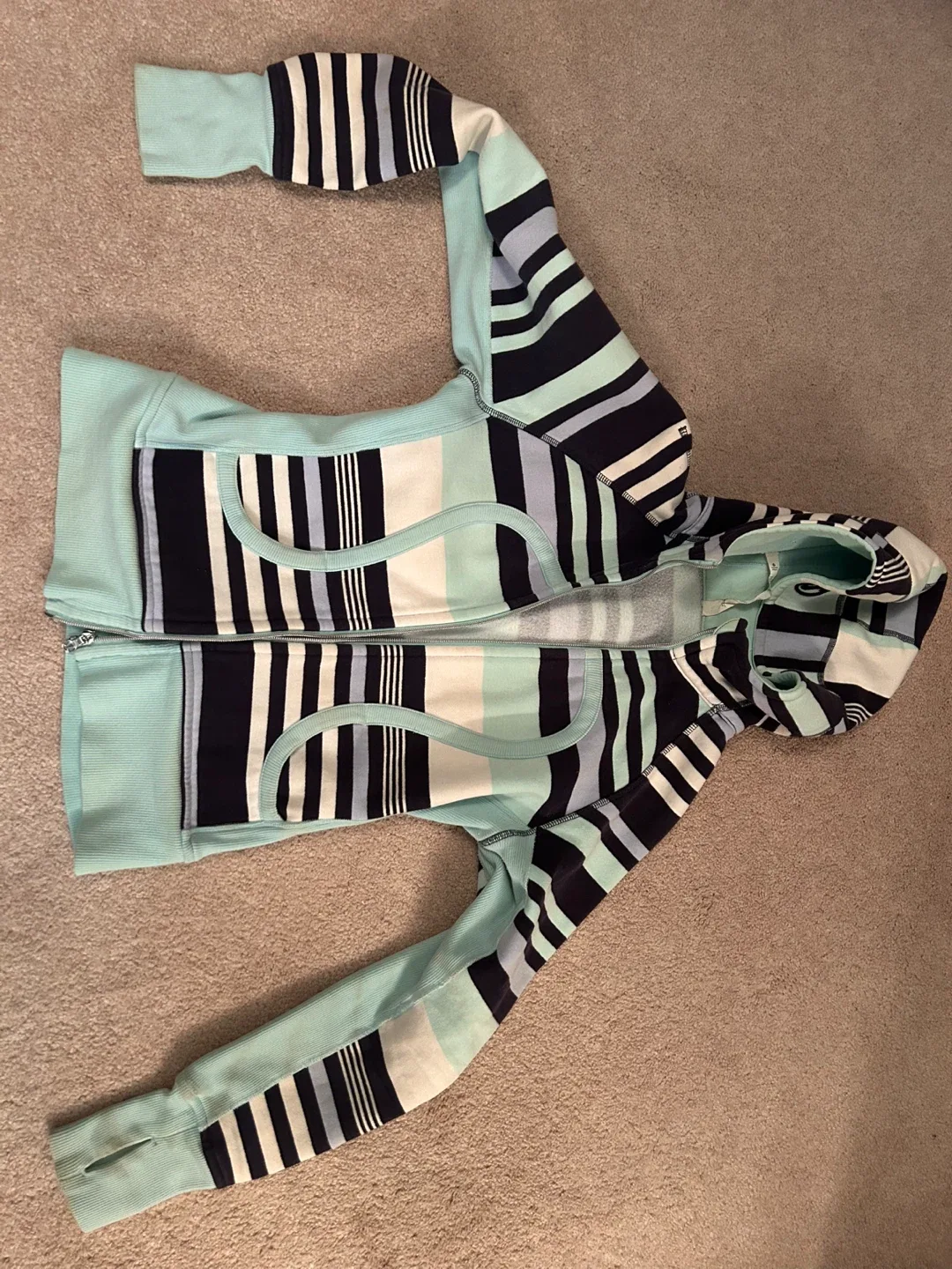 Lululemon Athletica Striped Jacket - Size 6