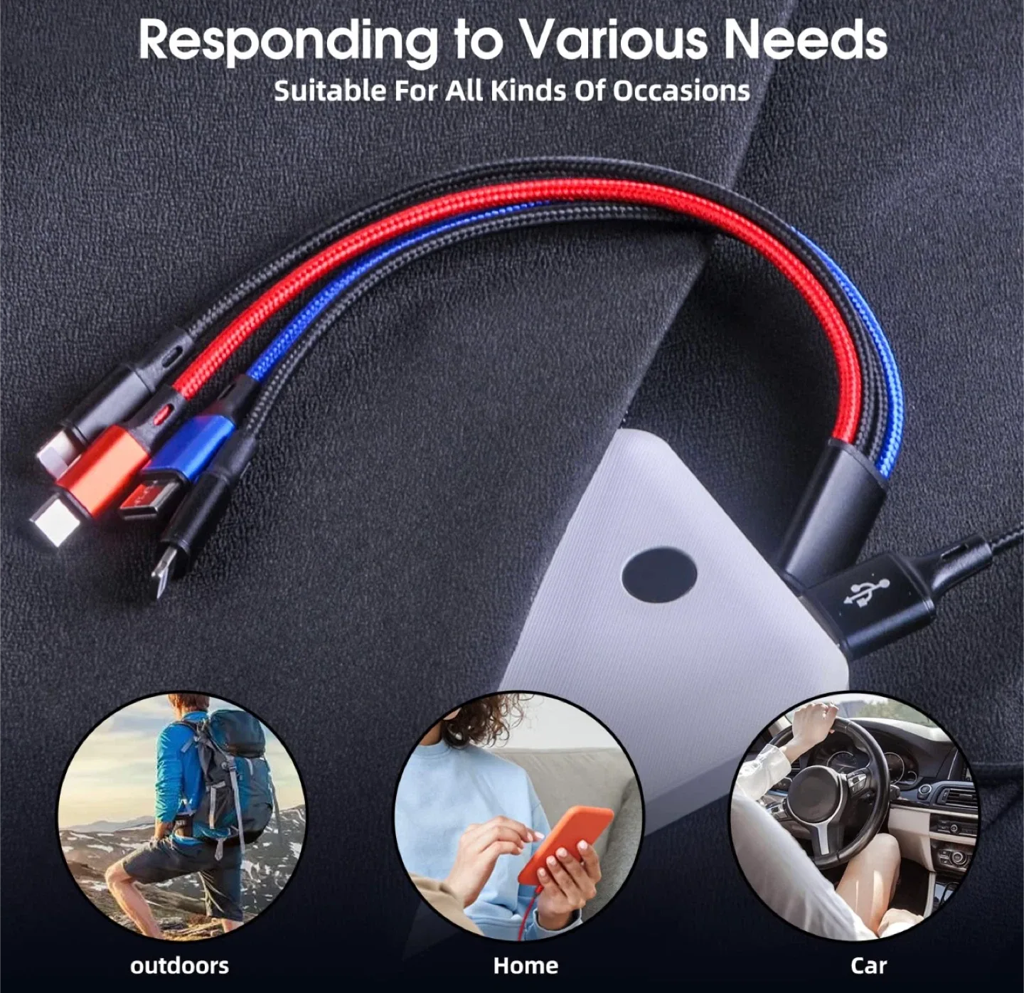 Multi USB Charging Cable image indicator(2)