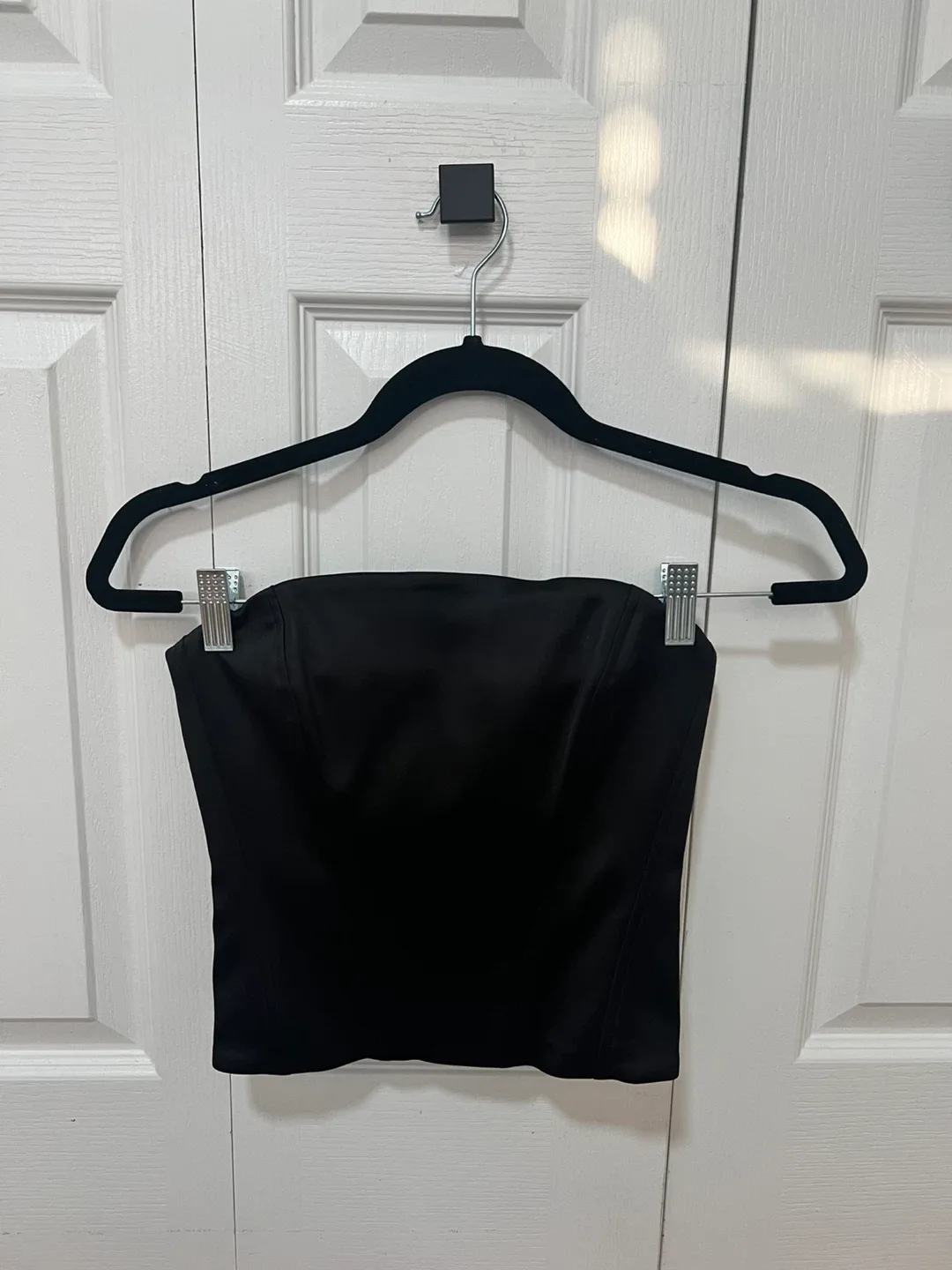 Aritizia Black Satin Corset XS