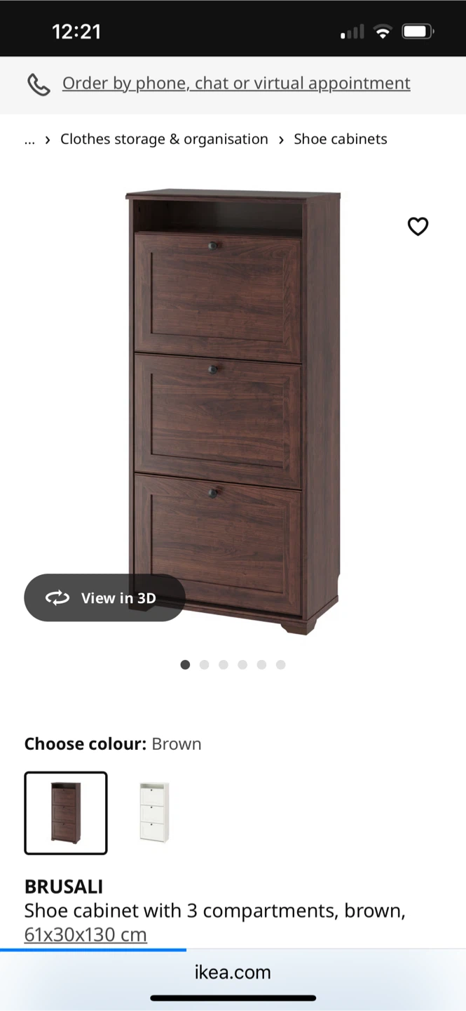 Brusalli shoe cabinet