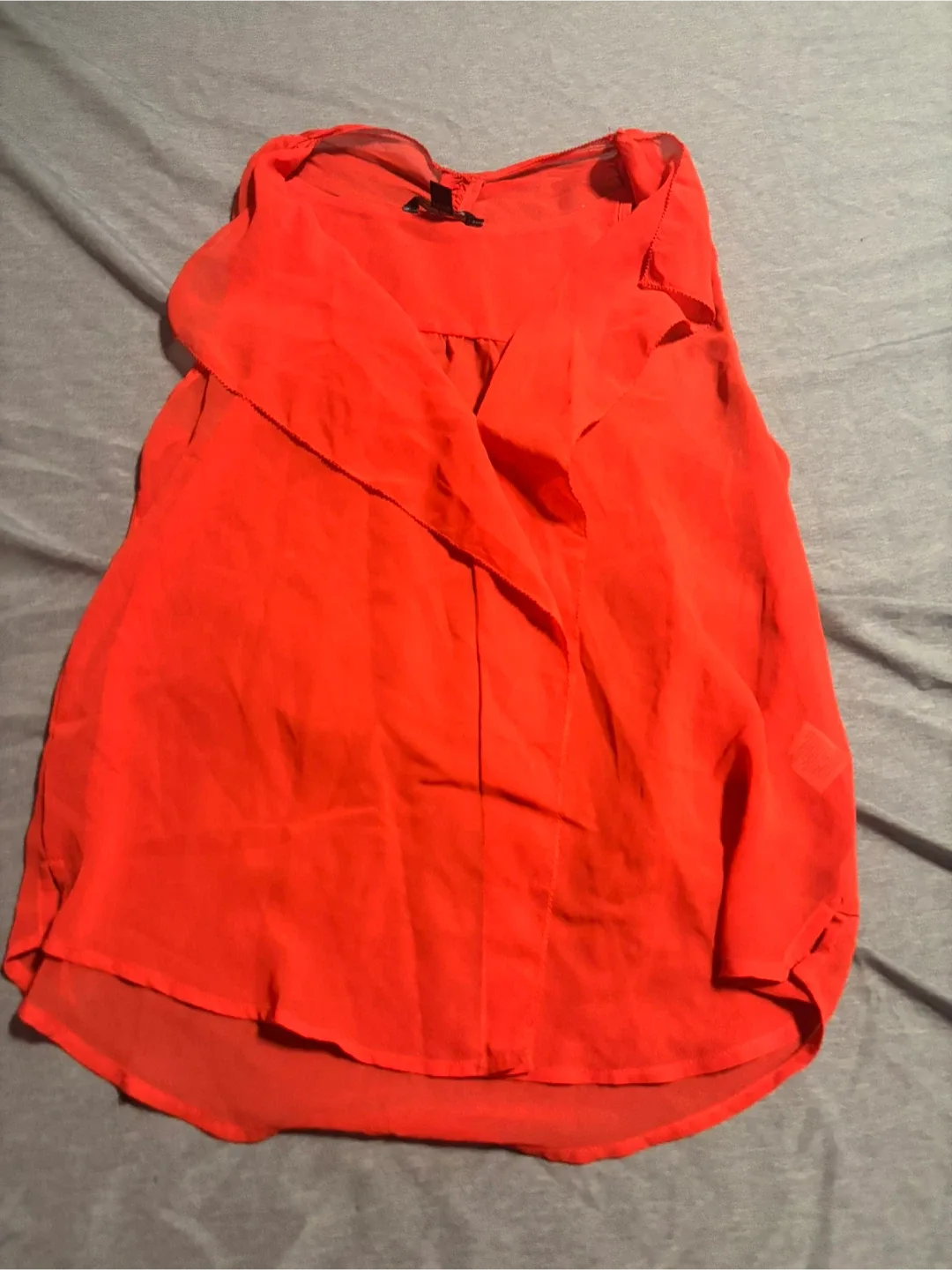Orange Blouse - Size Xs