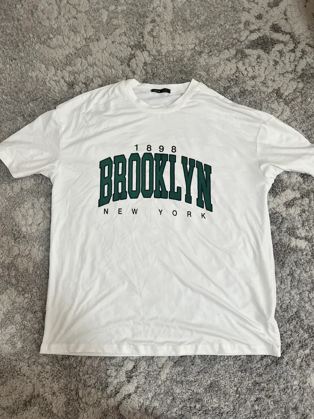 SHEIN White Brooklyn T-Shirt - Size M