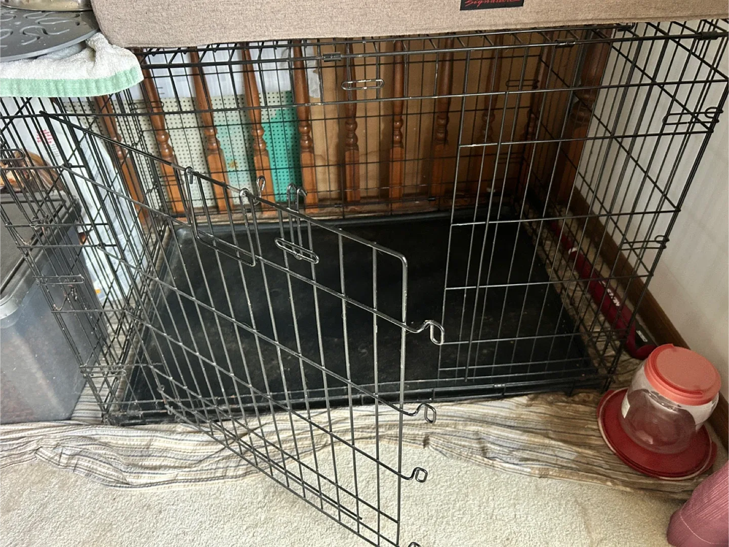 Black Wire Dog Crate