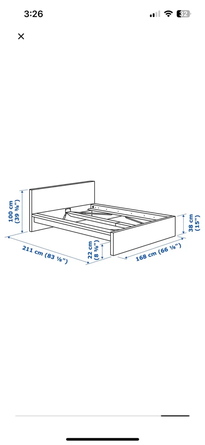 IKEA Malm Bed Frame, Brown image indicator(2)