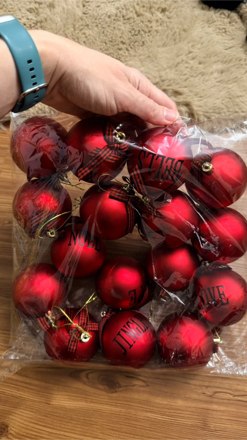 BRAND NEW Red Christmas Ornaments #Cleanout
