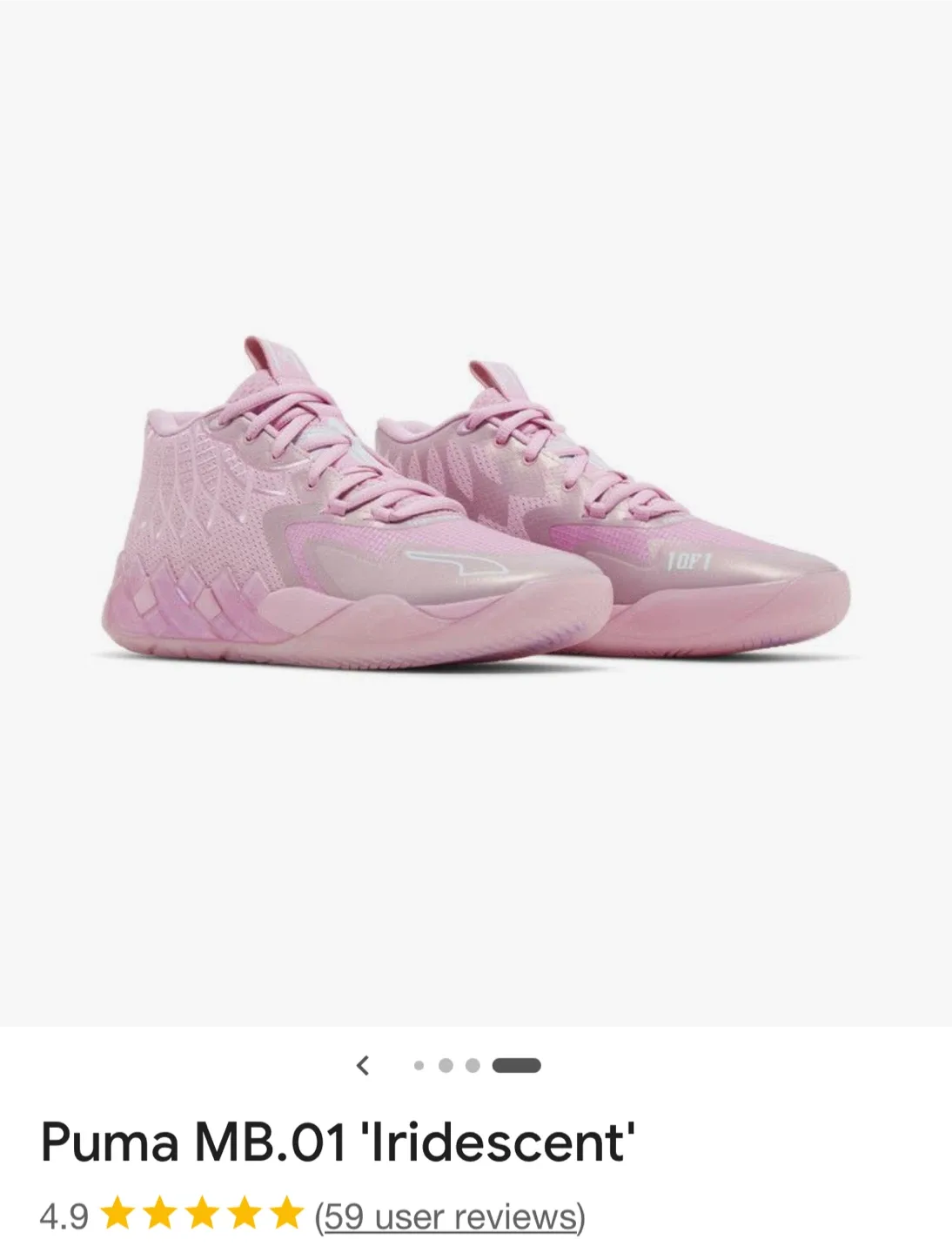 Mint Puma MB.04 Iridescent Hornets JR - Size 4 image indicator(6)