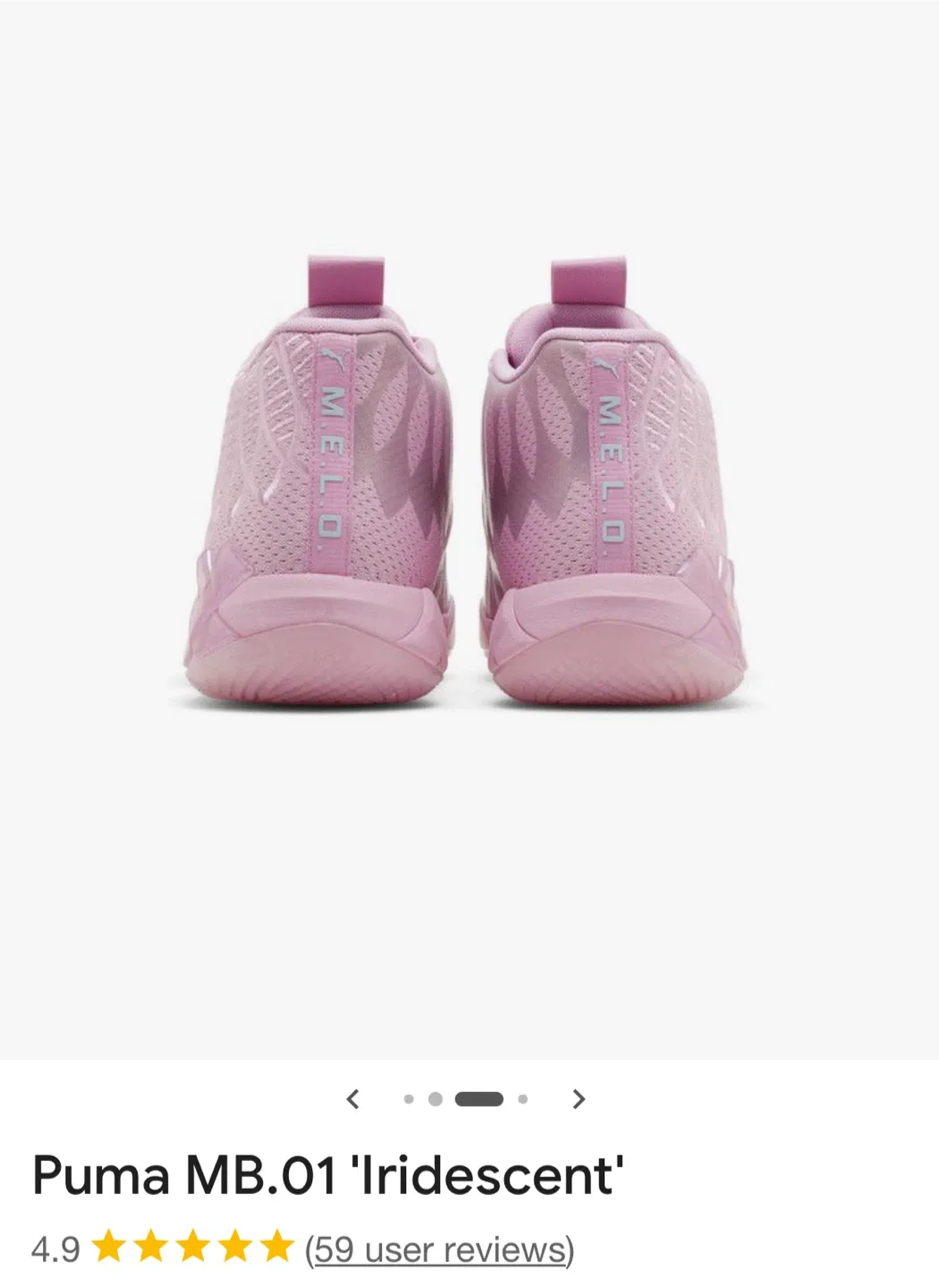 Mint Puma MB.04 Iridescent Hornets JR - Size 4 image indicator(7)