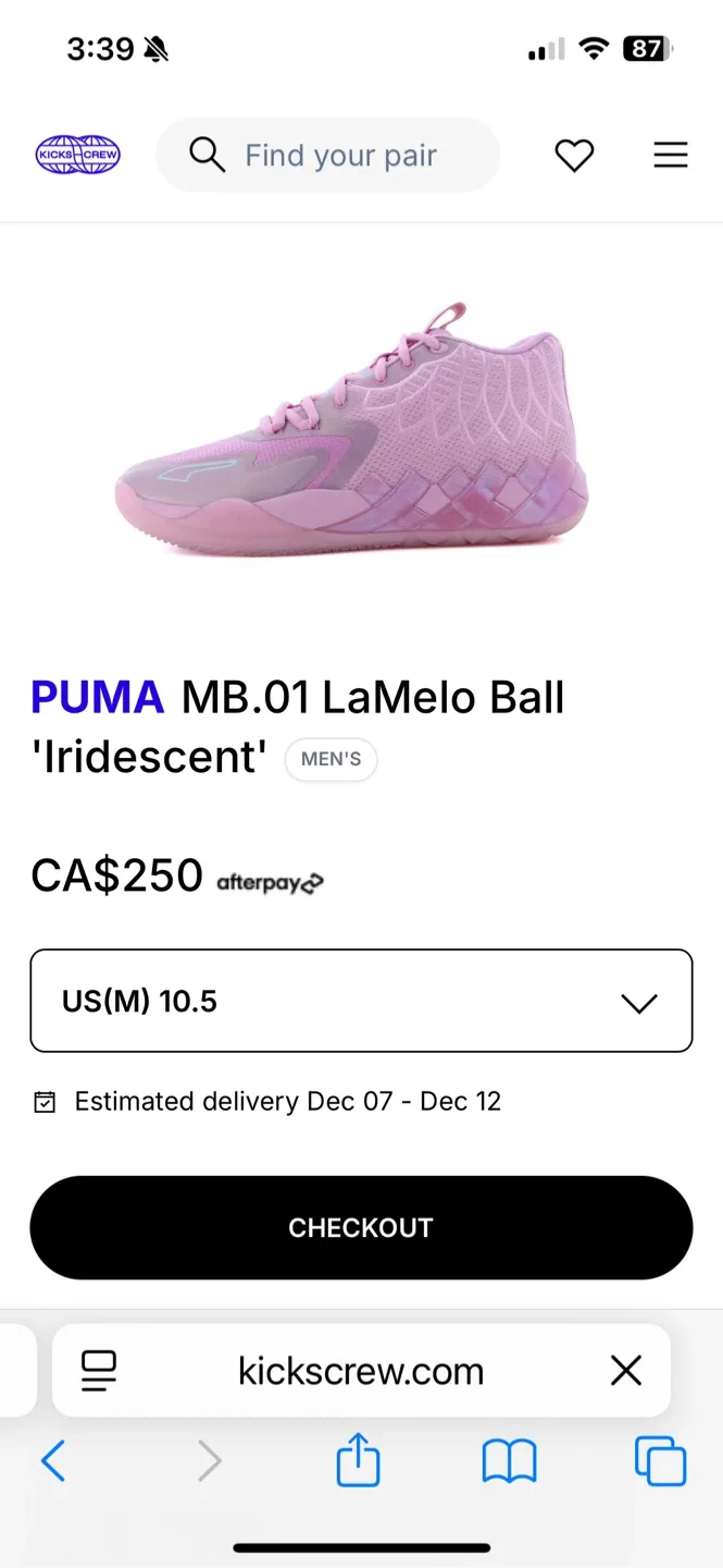 Mint Puma MB.04 Iridescent Hornets JR - Size 4 image indicator(8)