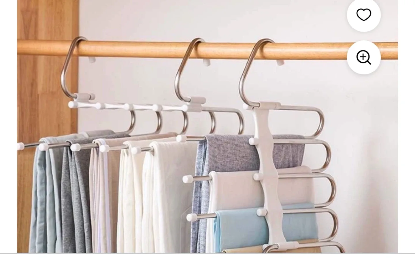 2 Multi-Layer Pants Hanger - Space Saver image indicator(2)