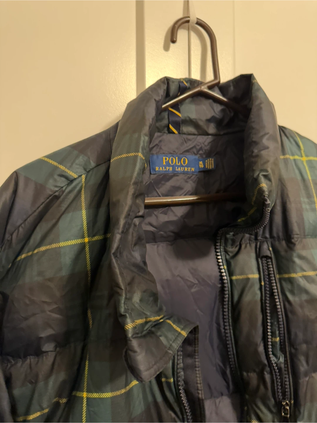 U- Polo Ralph Lauren Plaid Puffer Jacket - XL - photo 4