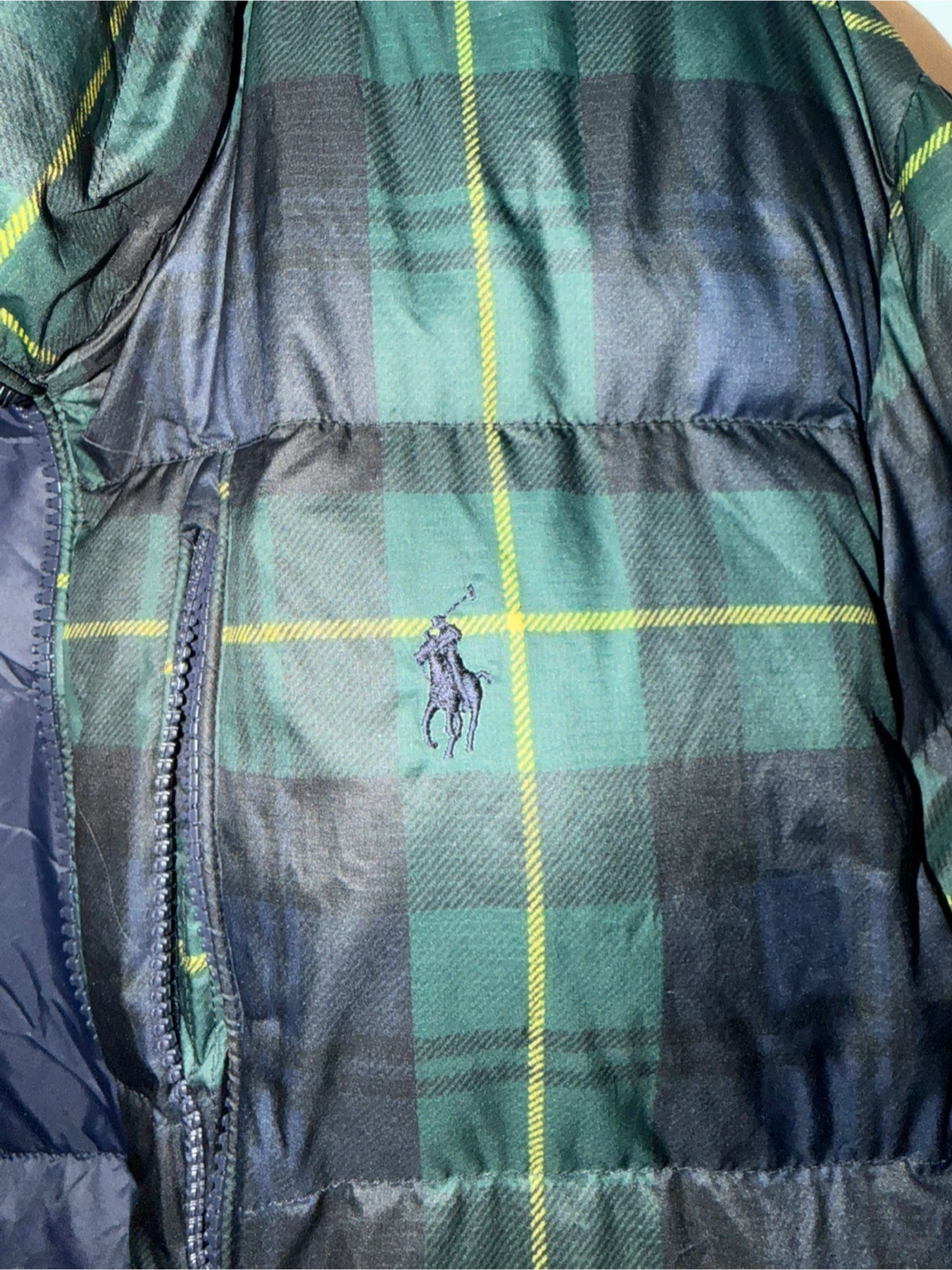 U- Polo Ralph Lauren Plaid Puffer Jacket - XL - photo 2