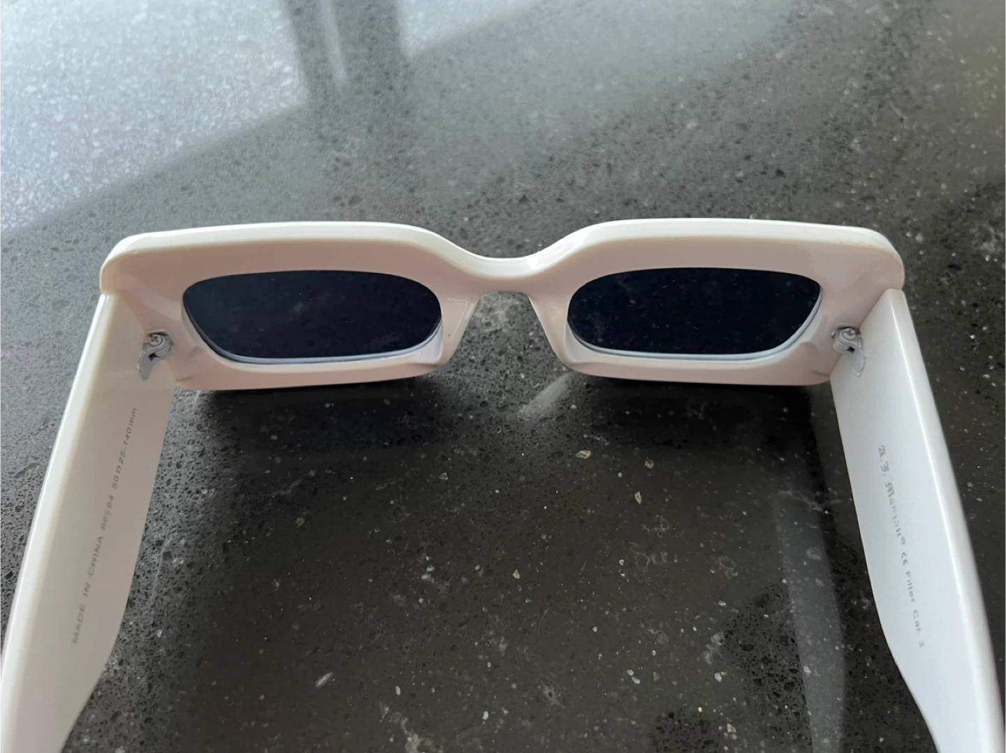 A.J. Morgan White Sunglasses #cleanout - photo 3