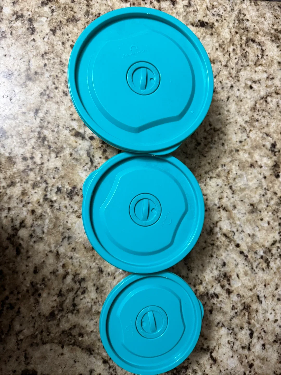 Set of 3 Plastic Food Storage Containers