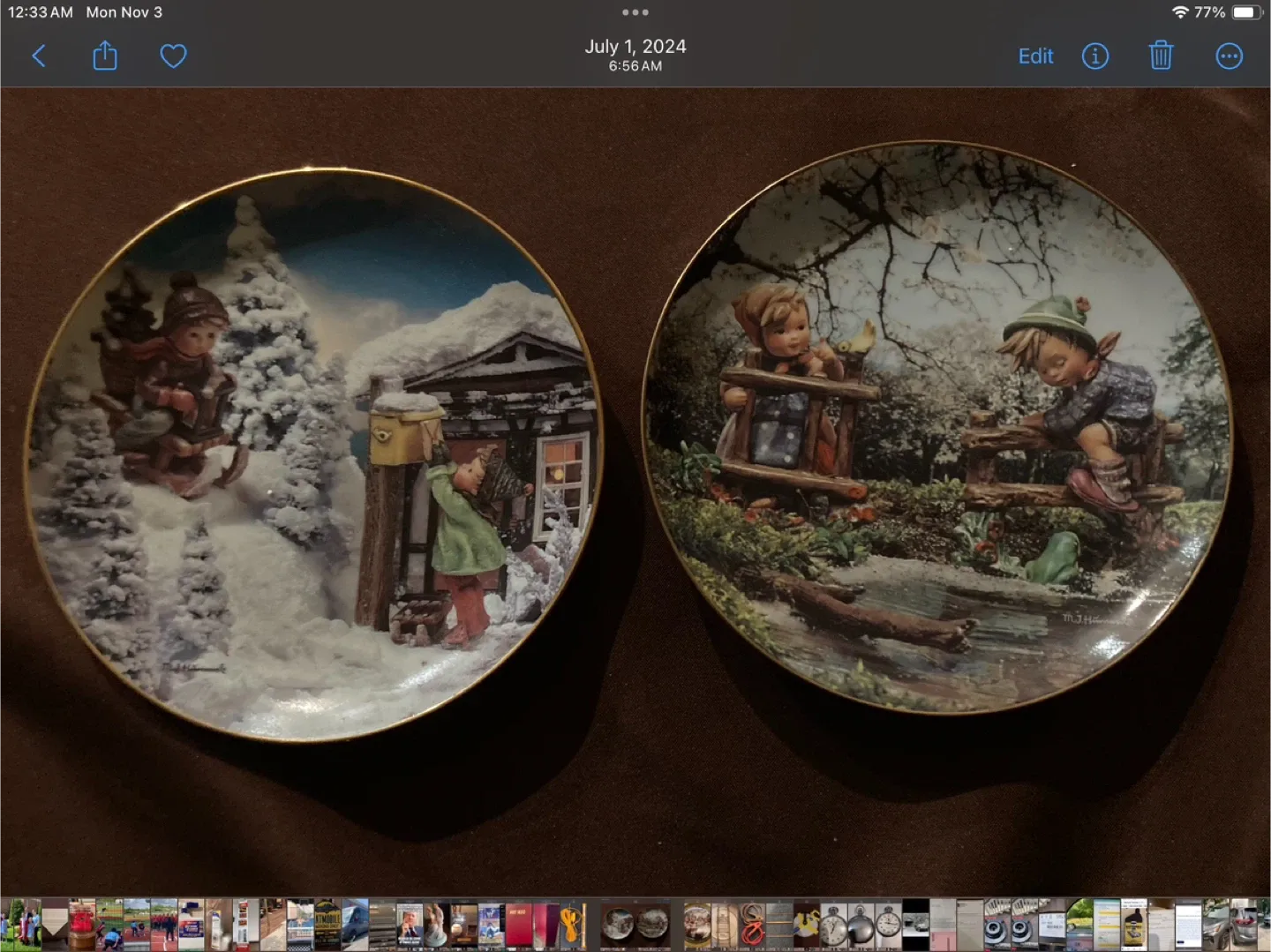 Hummel Decorative Plates Set