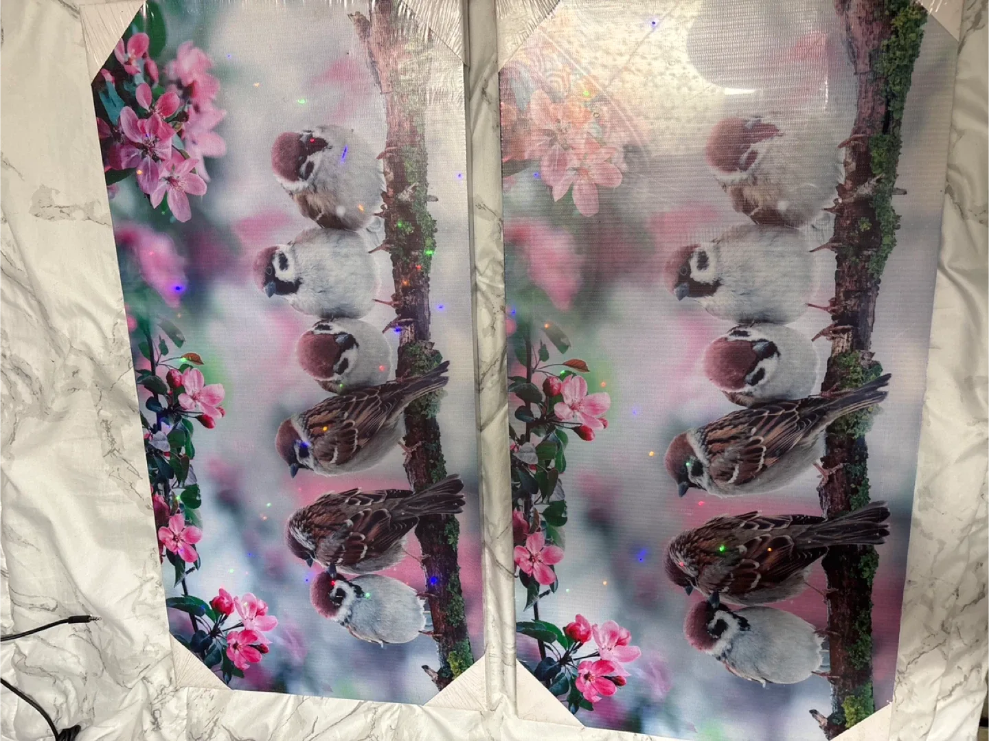 Bird & Blossom Canvas Wall Art - New