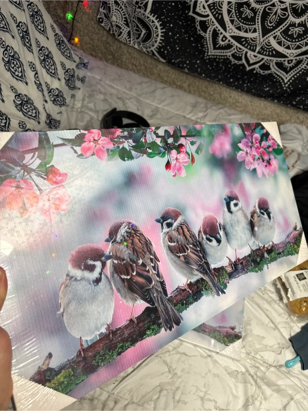 Bird & Blossom Canvas Wall Art - New image indicator(2)