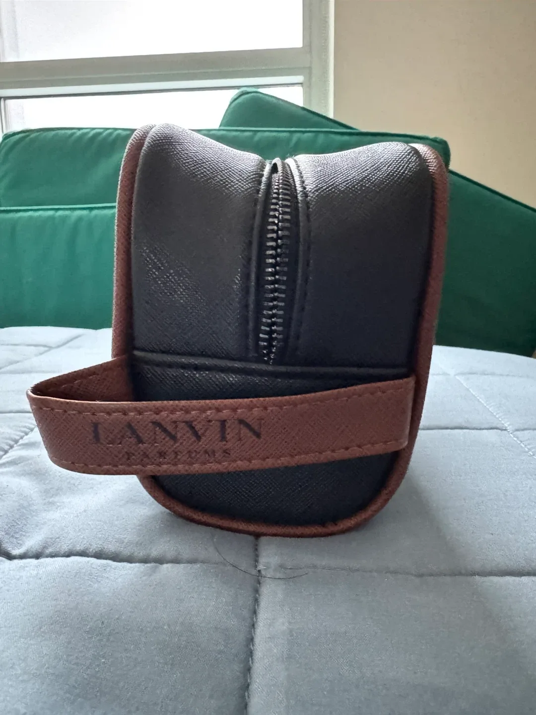 Lanvin Parfums Black Toiletry Bag x2