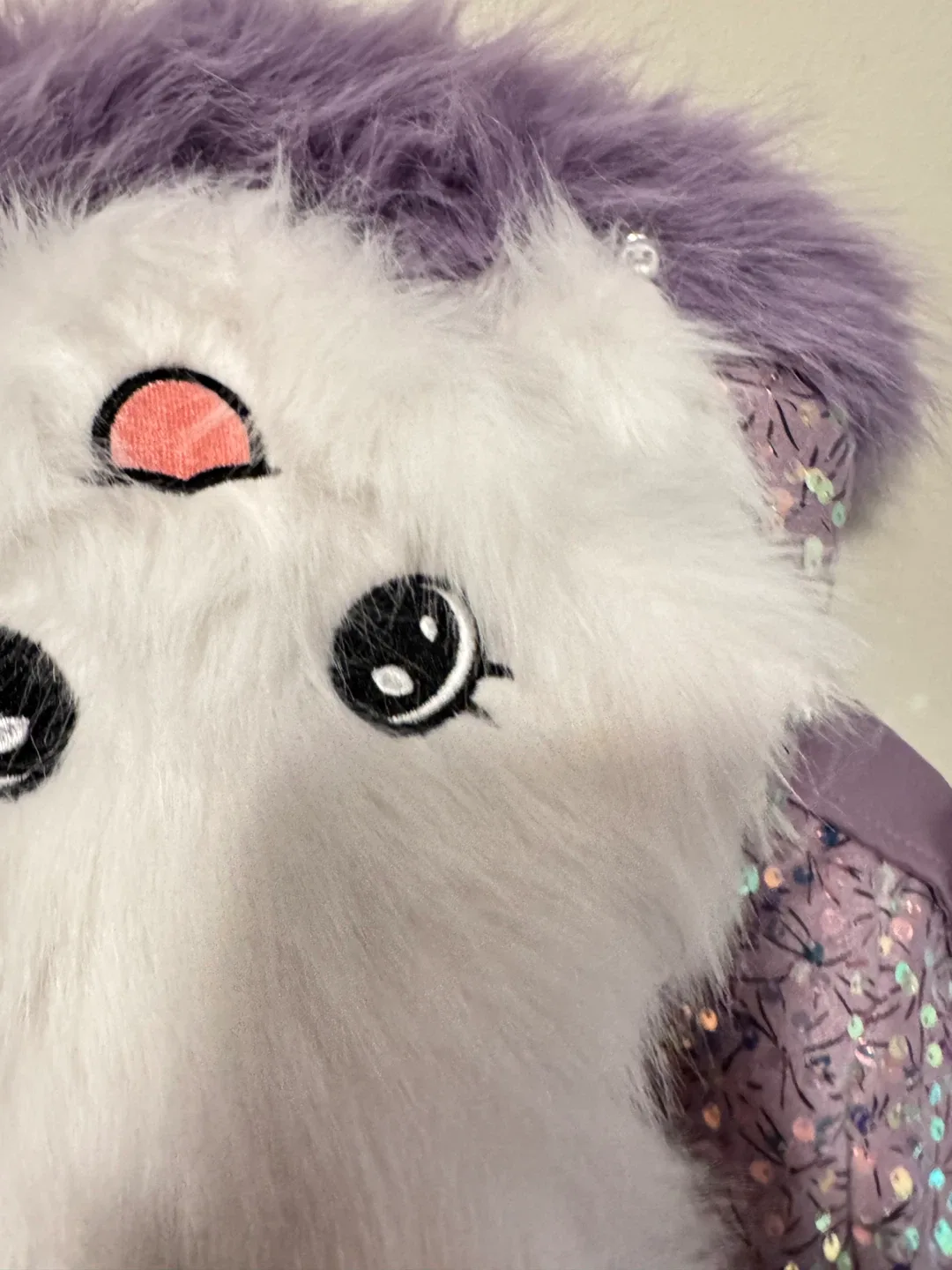 Purple Faux Fur Kids Jacket Toddler size 5-6T image indicator(4)