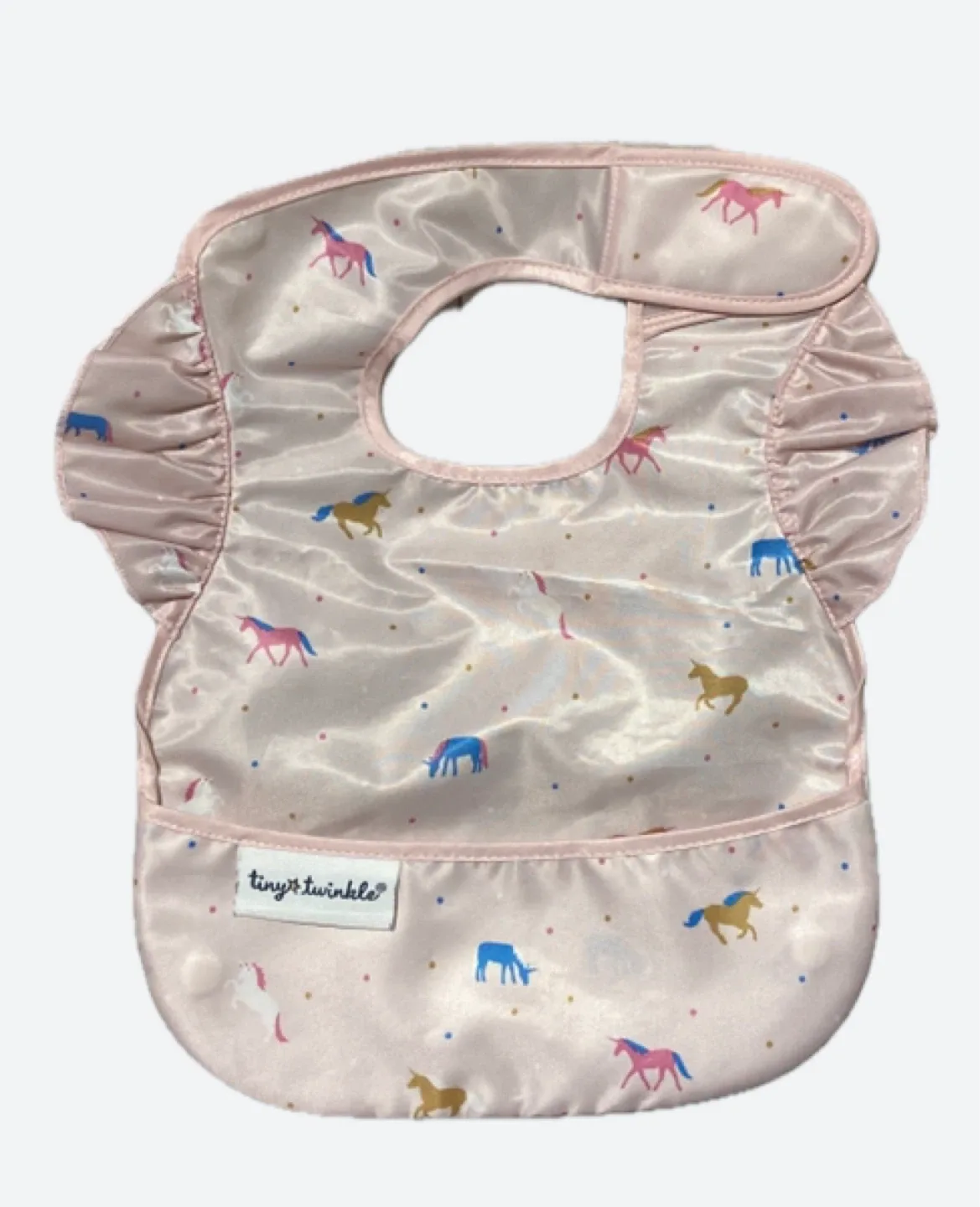Tiny Twinkle Unicorn Bib - Excellent Condition!