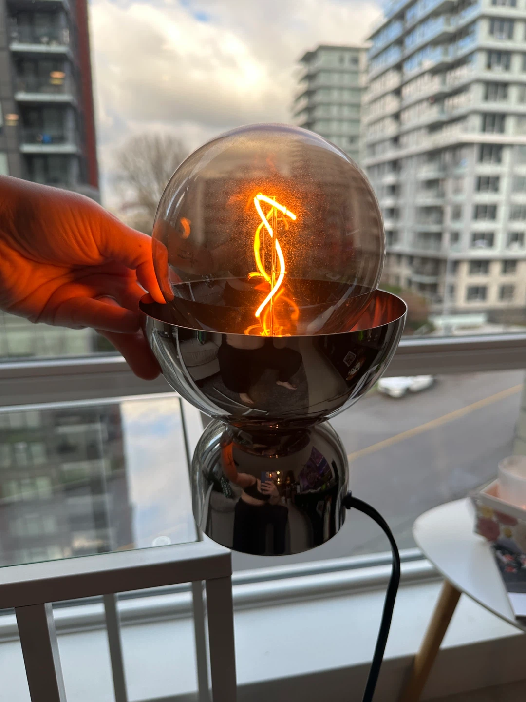 IKEA Silver Table Lamp - photo 3