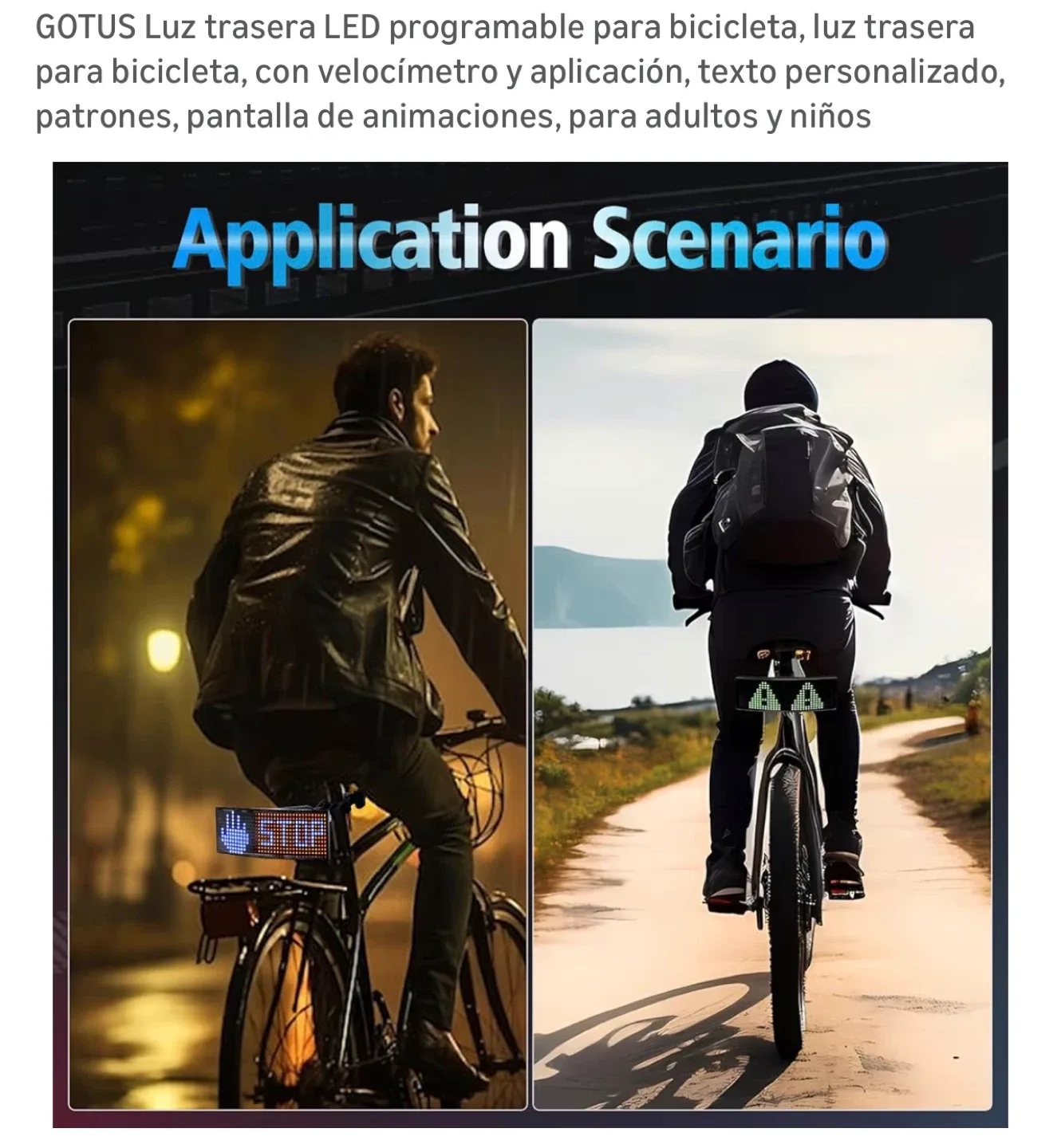 GOTUS Programmable Bicycle Tail Light - New in Box! image indicator(3)