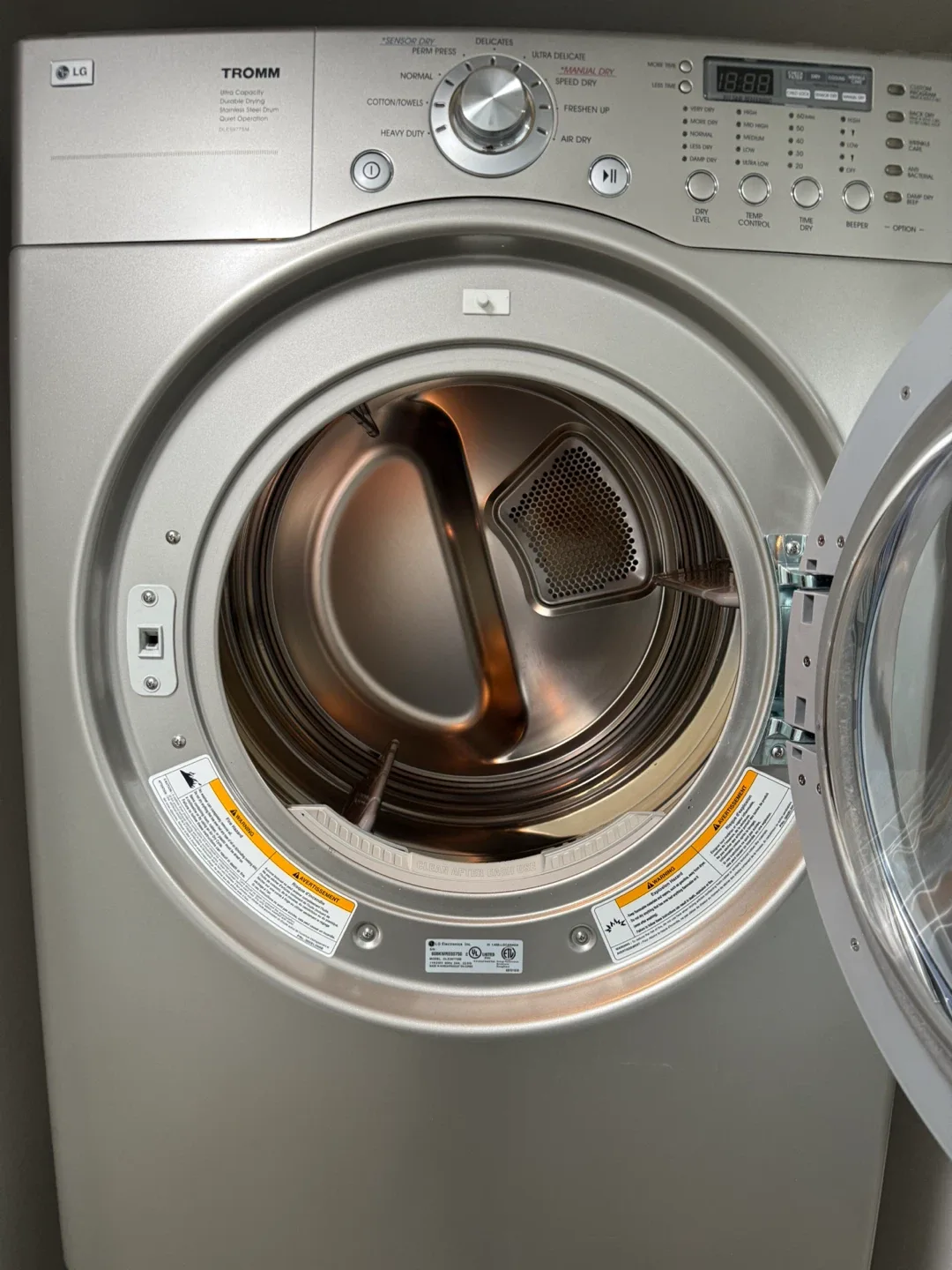 LG Tromm Front Load Dryer